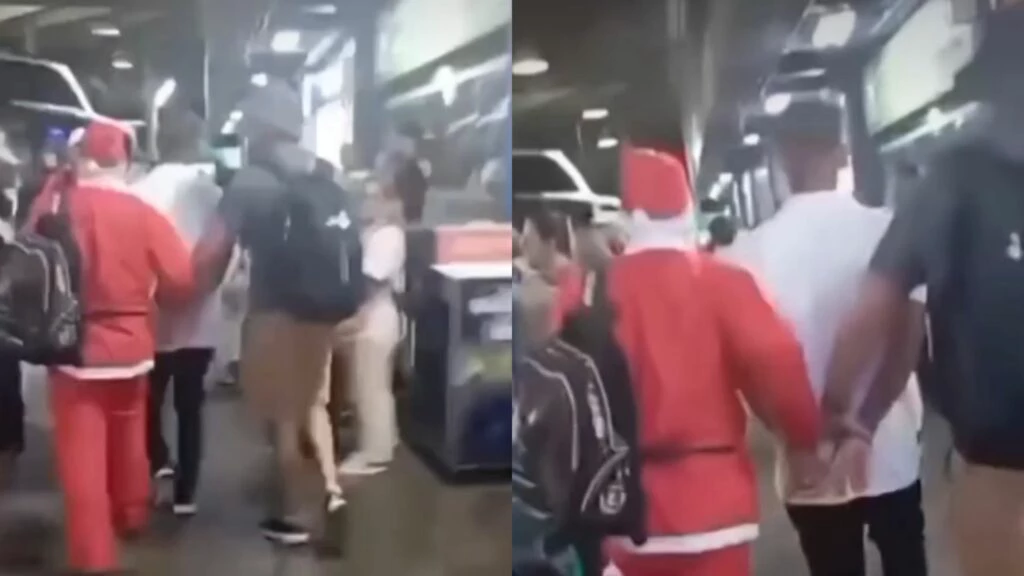 Policial disfarçado de Papai Noel prende foragido em Porto Alegre