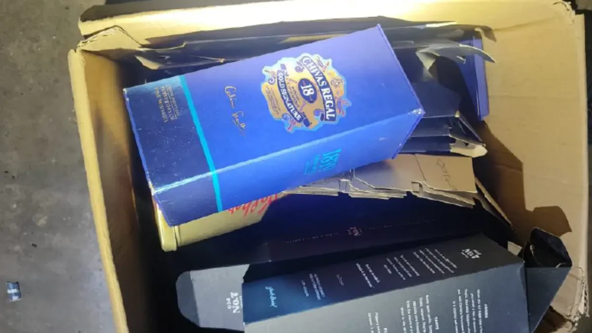 Falsificador de whisky usava ‘Chanceler’ para encher garrafas caras, perto de Anápolis