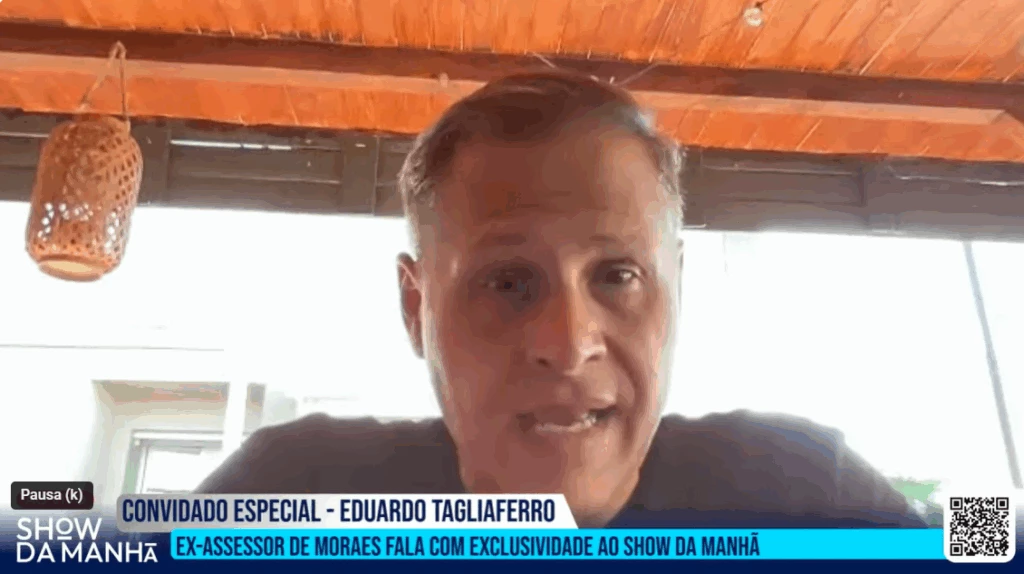 Tagliaferro entrega provas contra Moraes para TV internacional