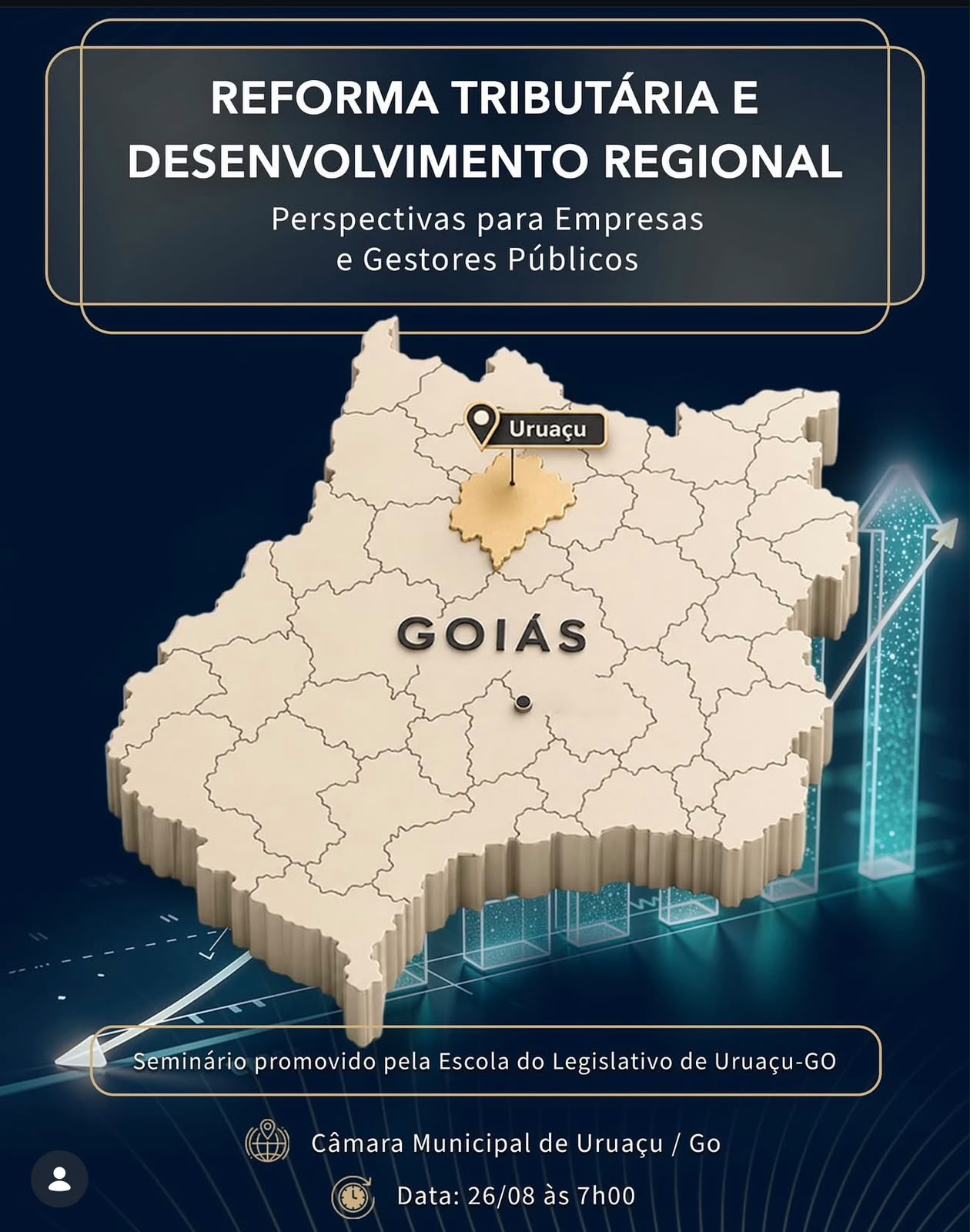 Câmara de Uruaçu promoverá seminário sobre Reforma Tributária e reforça atuação inovadora: