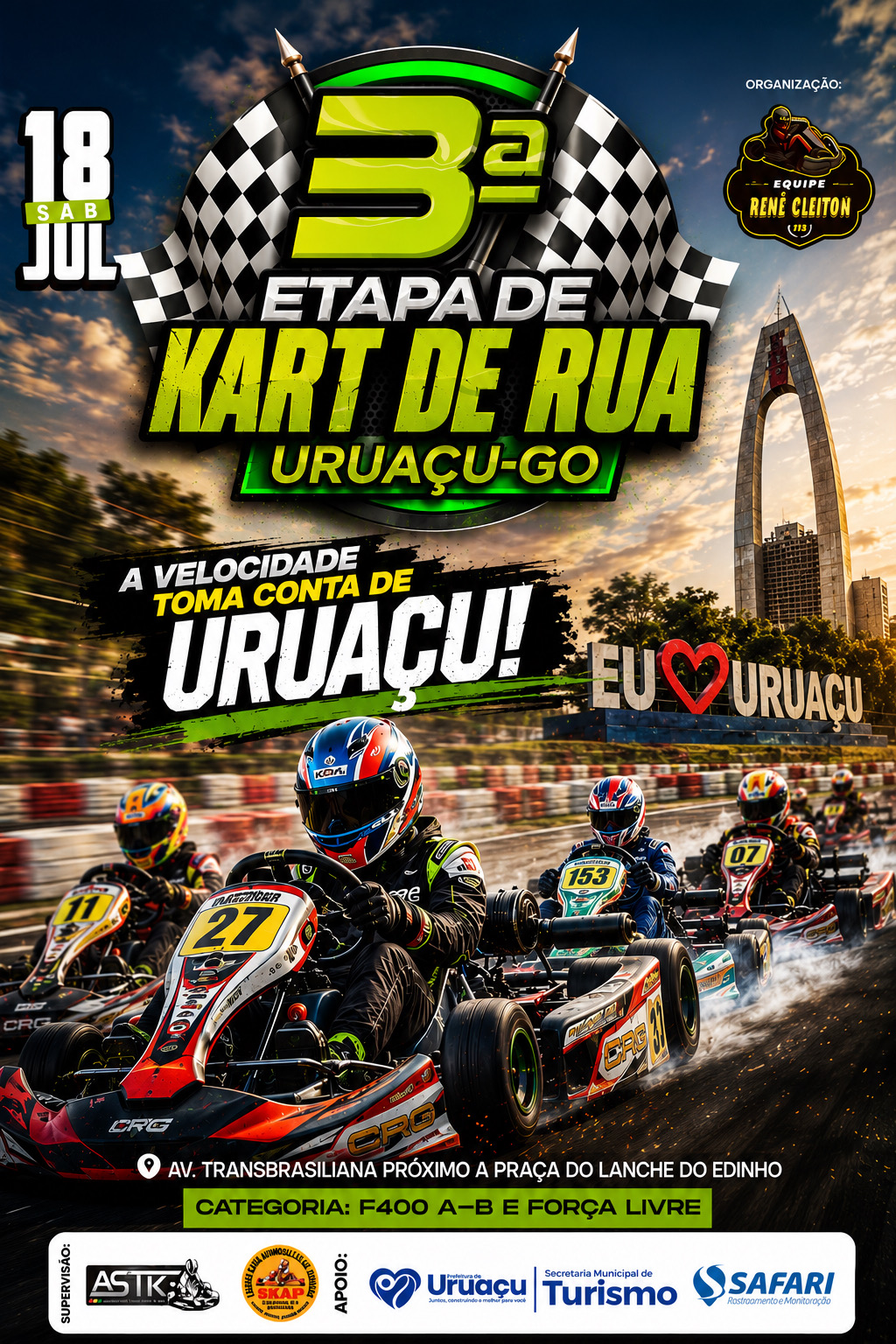 VEM AÍ A 3ª ETAPA DO KART DE RUA!