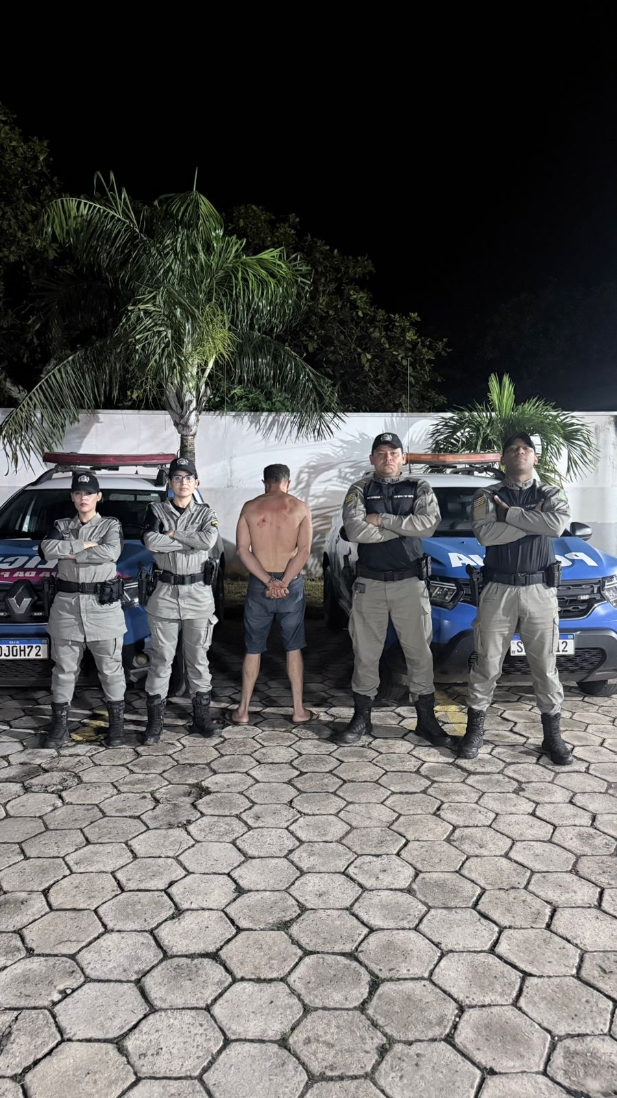 Bateu e foi parar na cadeia