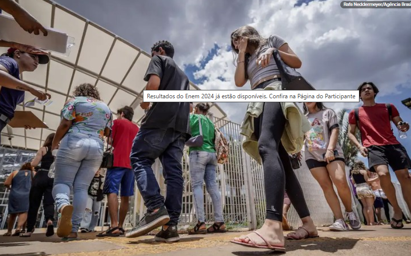 Resultados do Enem 2024 já estão disponíveis. Confira na Página do ParticipanteResultados do Enem 2024 já estão disponíveis. Confira na Página do Participante