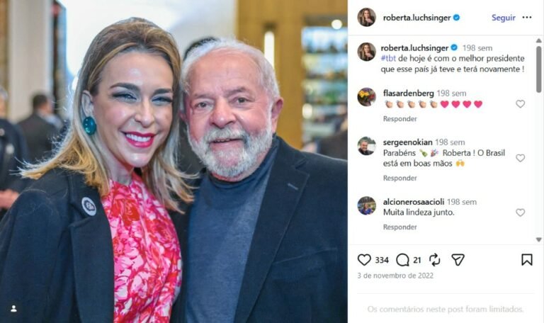 Luchsinger ao lado de Lula