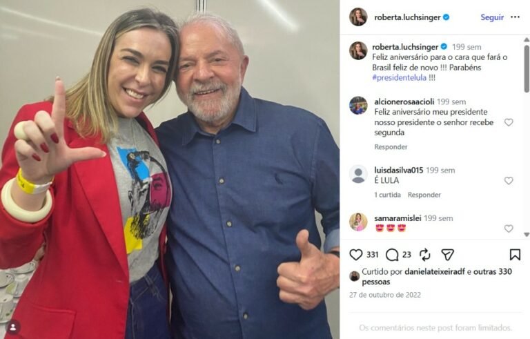 Luchsinger parabeniza Lula em 2022