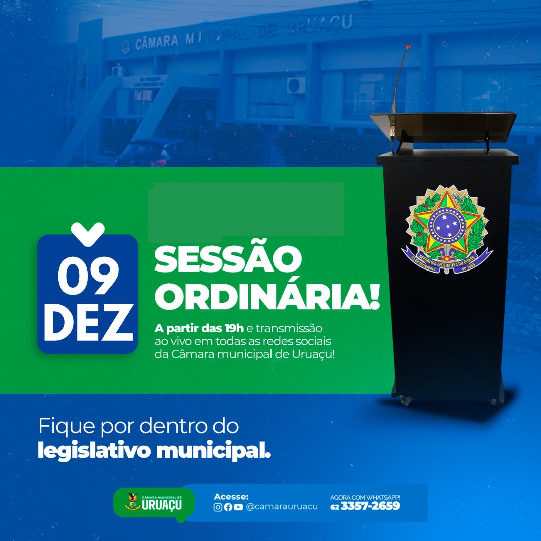 Sessão ordinária na Câmara Municipal de Uruaçu
