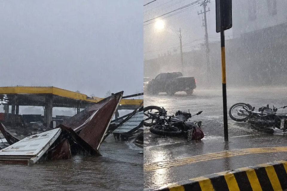 Imóveis são destelhados durante temporal que atingiu Jataí
