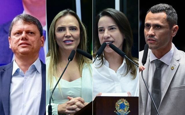 Tarcísio de Freitas, Celina Leão, Raquel Lyra e Cleitinho