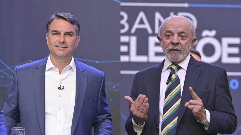 Flávio Bolsonaro e Lula