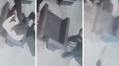 Vídeo mostra quando homem tenta matar ex-namorada a tiros em salão de beleza de Goiatuba (Divulgação/PCGO)